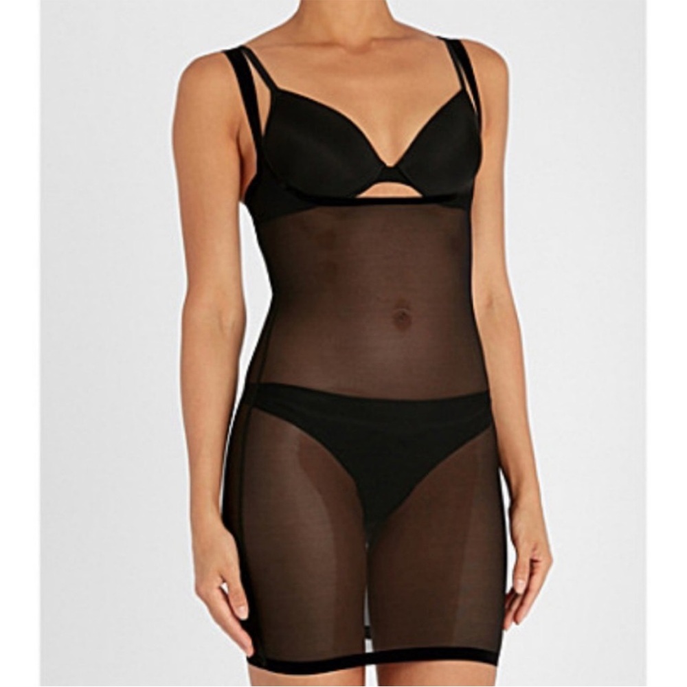 NWT Wolford Tulle Forming Shape-Wear Dress Black 6